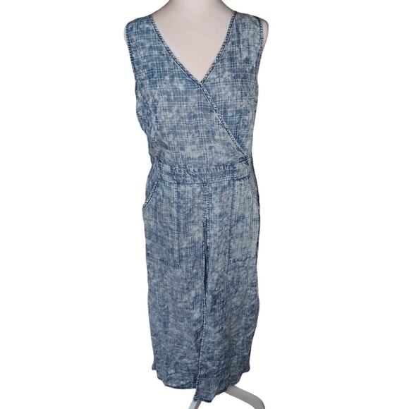 Kut from the Kloth Surplice neck dress splash dye check print NWT Womens S 6 - Picture 1 of 12